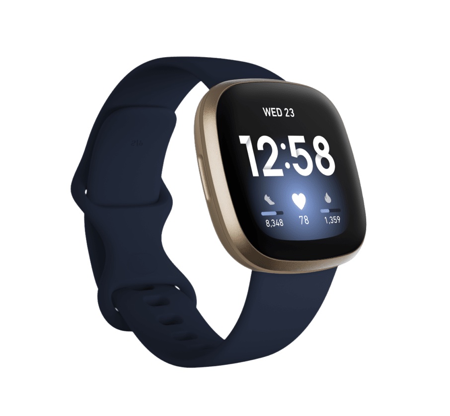 Fitbit Versa 3 in Gold and Blue