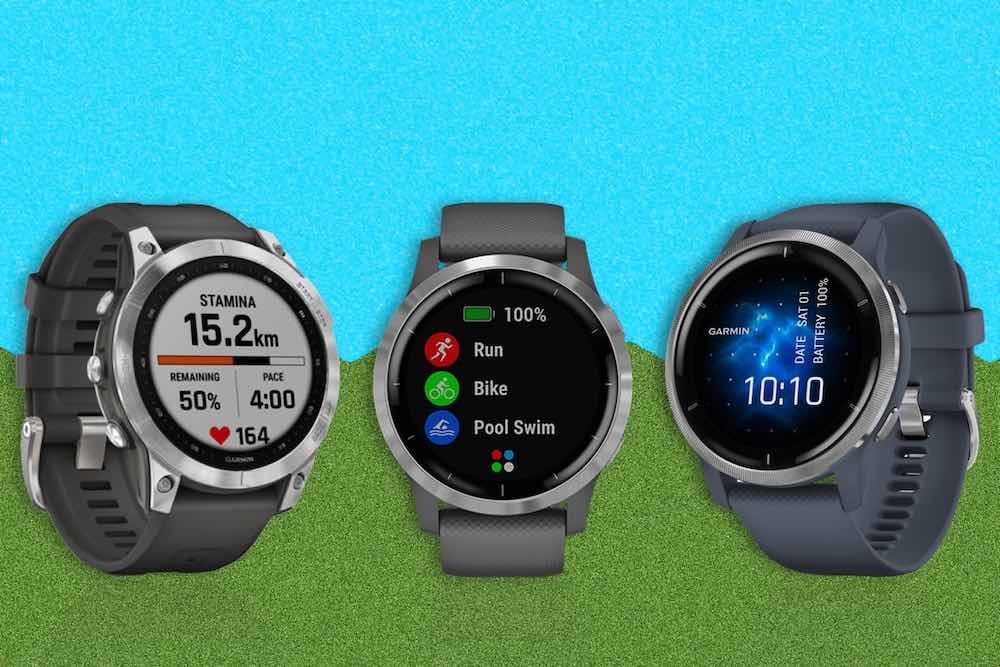 Garmin smartwatches, different round models